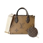 Louis Vuitton OnTheGo Monogram Reverse Canvas Tote Bag